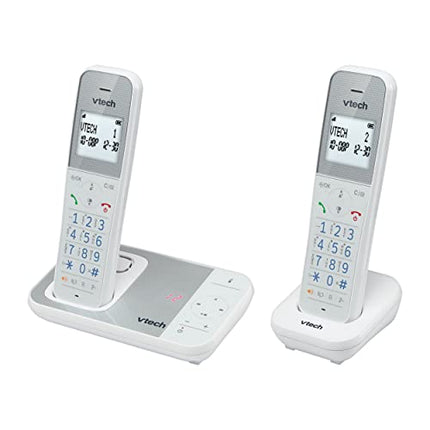 VTech XS1051 DECT telefon Juhtmeta 2 telefonitoruga, Juhtmeta telefon automaatvastajaga, helistaja blokeerimise, käed-vabad funktsiooni, helitugevuse võimendi, käed-vabad süsteemiga