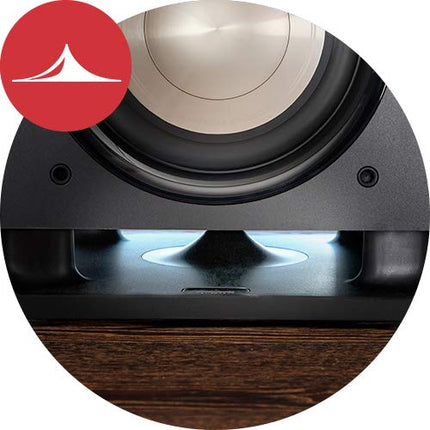 Polk Audio HTS 10 aktiivsubwoofer kodukino helisüsteemidele ja muusikale, 10" bassikast, 200 vatti ja Amazon Basics PBH-19089 - subwooferkaabel, 4,6 m