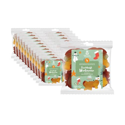 naschlabor x Good Mood Christmas Fruit Juice Bear | Single-variety fruit juices | No artificial colors or flavor enhancers | Gluten- and lactose-free (Winter Mix Fruit Juice) 23 x 150g