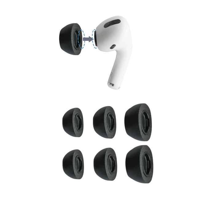 Comply Premium vahust kõrvaotsad, ühildub AirPods Pro-ga, kõik suurused, 3 paari