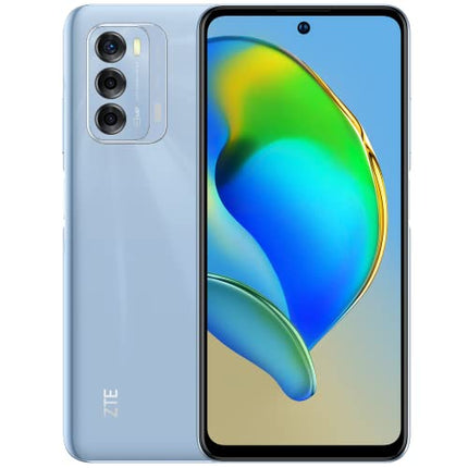 ZTE nutitelefon Blade V40 (16,94 cm (6,67 tolli) FHD+ ekraan, 4G LTE, 4 GB RAM ja 128 GB sisemälu, 48 MP põhikaamera ja 8 MP esikaamera, kahe SIM-kaardiga, Android 11) sinine, 123401201023