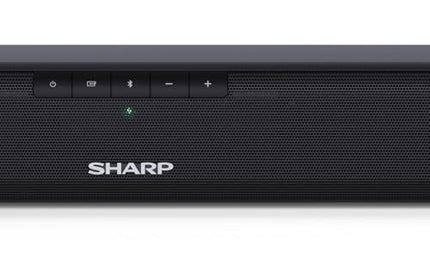 SHARP HTSB110 2.0 heliriba 90W (USB, Bluetooth, HDMI, optiline, AUX-sisend (3,5 mm), laius: 80 cm), õhuke disain, must