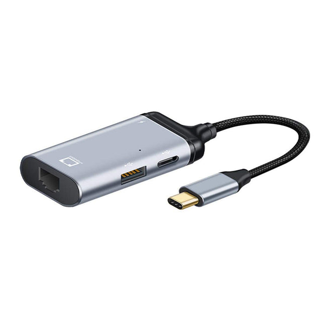 xiwai USB-C Type-C USB 3.1 kuni 1000 Mbps gigabiti Etherneti võrgu-LAN-adapter PD toitepordiga