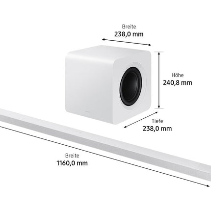Samsung HW-S811GD 3.1-kanaliga üliõhuke heliriba teleritele, üliõhukese disainiga Bluetooth-kõlar, Q-Symphony, juhtmevaba Dolby Atmos / DTS:X [2024]