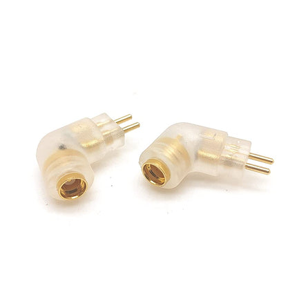 1 paari isetehtud MMCX-0,78 mm 2-pin adapteri pakk, mis teisendab kõrvaklappide pesa 0,78 mm MMCX kõrvaklappide heliliideseks (läbipaistev, kumer)
