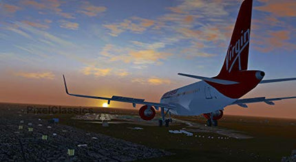 FlightGear Flight Simulator 2023 X Premium DELUXE Edition lennusimulatsiooni 5-kettaga DVD-CD komplekt, mis ühildub Microsoft Windows 11, 10, 8.1, 8, 7, Vista PC ja Maciga | 600+ lennukit ja maastikku üle maailma