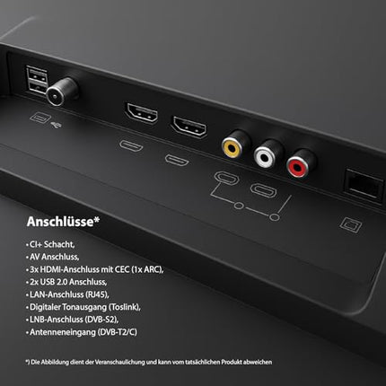 DYON ULTIMAX 50U-TI - 50-tolline (126 cm) televiisor (4K Ultra HD nutiteler, Tizen OS, kolmekordne tuuner (DVB-C/-S2/-T2), Samsung Smart &amp; Gaming Hub, Prime Video, Netflix, Disney+) [2025]