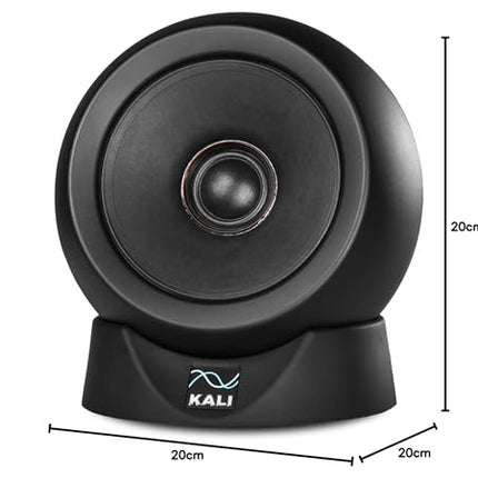 Kali Audio IN-UNF, ülilähivälja monitorisüsteem, täiesti uus kõlarisüsteem, mis põhineb IN-5 ja IN-8 stuudiomonitoridel, töölauakeskkonnad, subwooferi mõõtmed: 49,4 x 15,8 x 13,3 cm, must.