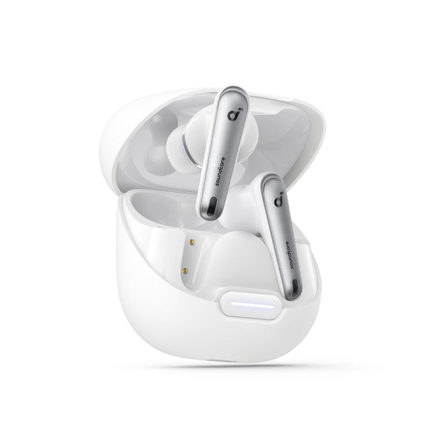 Soundcore by Anker Liberty 4 NC Bluetooth mürasummutavad kõrvaklapid, adaptiivne mürasummutus kõrvadele ja ruumiline heli (valge) (uuendatud)