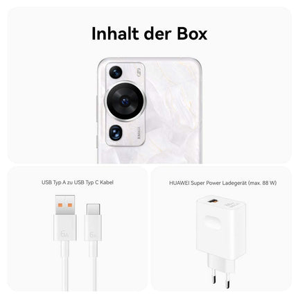 HUAWEI P60 Pro, ülivalgustusega XMAGE kaamera, 12 GB + 512 GB, vastupidav Kunlun klaas, 88 W Supercharge, 4815 mAh võimas aku, Rococo Pearl, saksa versioon