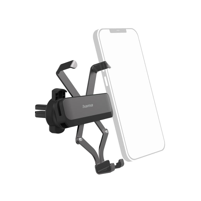 Hama autotelefoni hoidik, ventilatsiooniks, universaalne kuni 9 cm laiusele (kallutatav, kuulliigendiga, klambriga kinnitatav, mobiiltelefoni hoidik auto ventilatsiooniks, autotelefoni hoidik, autotarvikud, autovidin, sõiduki mobiiltelefoni hoidik)