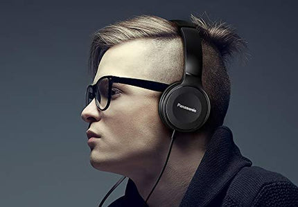 Panasonic RP-HF100ME-K kõrvaklapid - peakomplekt, 10–23 000 Hz, 30 mm draiver, kompaktne kokkupandav, must
