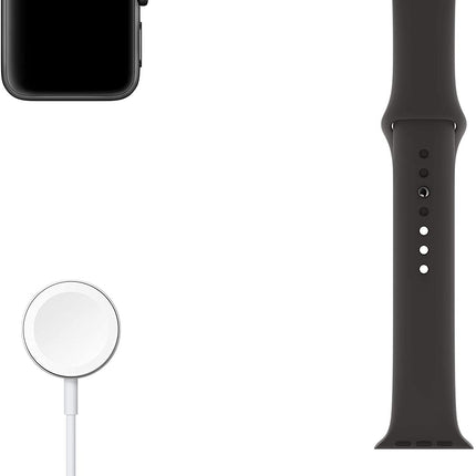 Apple Watch Series 4 44mm (GPS) - Space Gray Aluminum Case with Black Sport Band (Refurbished)