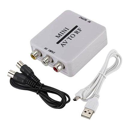 Balikha RCA/komposiit-A/V-RF/koaksiaal-/koaksiaalmuundur RF-modulaator AV-2-koaksiaaladapter