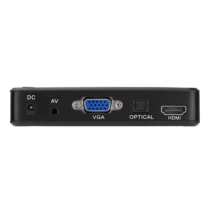 ASHATA HDMI 1080P HD audio- ja videopleier HD videopleier Multimeediapleier IR-kaugjuhtimispuldiga, toetab USB-draivi, mobiilset kõvaketast, SD-kaarti, 2,5-tollist mobiilset kõvaketast (3,5)