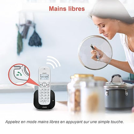 VTech CS1550 Cordless DECT phone with dual charging with answering machine, call barring, caller ID/call waiting, hands-free, display and keypad with