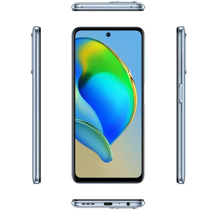 ZTE nutitelefon Blade V40 (16,94 cm (6,67 tolli) FHD+ ekraan, 4G LTE, 4 GB RAM ja 128 GB sisemälu, 48 MP põhikaamera ja 8 MP esikaamera, kahe SIM-kaardiga, Android 11) sinine, 123401201023