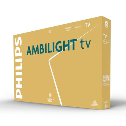 Philips Ambilight 65MLED910 Mini LED 4K nutiteler – 65-tolline ekraan koos P5 Perfect pildimootori Ultra HD, Titan OS, Dolby Visioni ja Dolby Atmos heliga