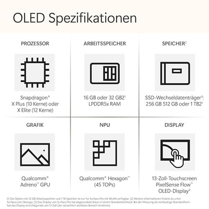 Microsoft Surface Pro (toiteadapter müüakse eraldi) | Copilot+ PC | 13-tolline OLED-puuteekraan | Snapdragon® X Elite (12 südamikku) | 16 GB RAM | 512 GB SSD | Uusim mudel, 11. väljaanne | Must