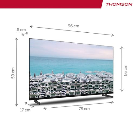 Thomson 43-tolline (109 cm) LED Full HD Easy TV – nutifunktsioon puudub – hotellirežiim, USB, HDMI, kolmekordne tuuner (kaabel/satelliit/antenn), AV-sisend, CI+, A+ paneel – 43FD2S13