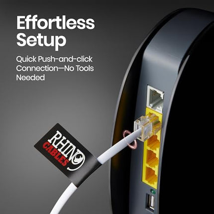 Rhinocables võrgukaabel RJ11 kuni RJ45 Etherneti modemi andmesidetelefoni kaabel
