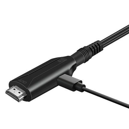 Jerilla PS2-HDMI muundur, PS1/PS2-HDMI kaabel, video- ja heliadapter, HD-ühendus 720P/1080P PS1/PS2 konsoolile, telerile, monitorile, projektorile