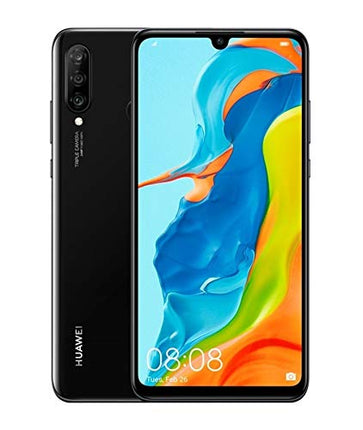 HUAWEI P30 Lite (128GB, 4GB RAM) 6,15-tolline ekraan, tehisintellektiga kolmekordne kaamera, 32MP selfie-kaamera, kahe SIM-kaardiga globaalne 4G LTE GSM tehase lukustamata MAR-LX3A (kesköömust)