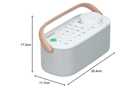 Sony Wireless Portable TV Speaker for the Hearing Impaired and Seniors - White (SRSLSR200.CE7), One Size