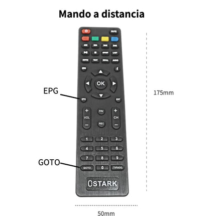 Ostark Euro T2 maapealne vastuvõtja TDT TDT2 FTA DVB-T2 DVB-C, H265 HEVC Full HD PVR, kahekordne USB, kahekordne LNB kahe teleri jaoks, SCART, koaksiaalne HDMI