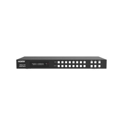 FOURKAY 8x8 4K HDMI maatrikslüliti koos allaskaleerimise, ARC, HDR10+, HLG, Dolby Vision, Atmos funktsiooniga. 4K@60Hz tugi SkyQ UHD jaoks.
