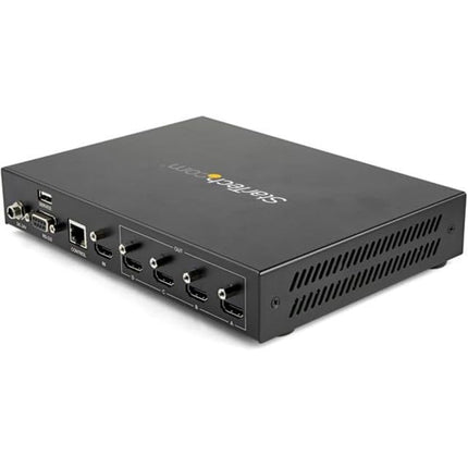 StarTech.com ST124HDVW videoseina kontroller (2x2, 4K 60Hz, HDMI 2.0, EDID, 1 sisend 4 väljundit videoseina jagaja, RS-232 juhtimine)