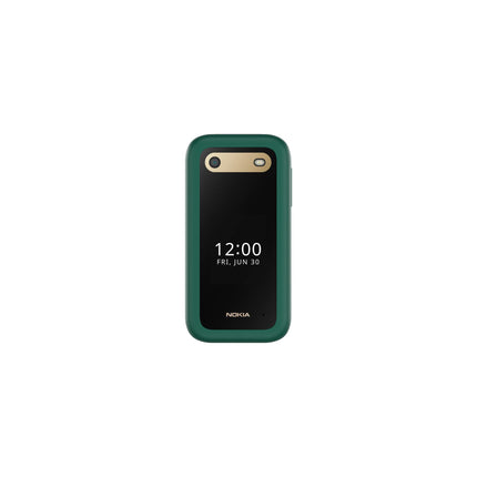 Nokia 2660 Flip 4G, kahe telefoniga, 128MB 48MB RAM, lopsakas roheline
