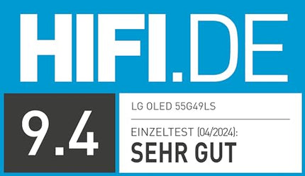 LG OLED55G49LS televiisor 55" (139 cm) OLED evo televiisor (α11 4K tehisintellektiga protsessor, webOS 24, Dolby Vision, kuni 120 Hz) [mudeliaasta 2024]