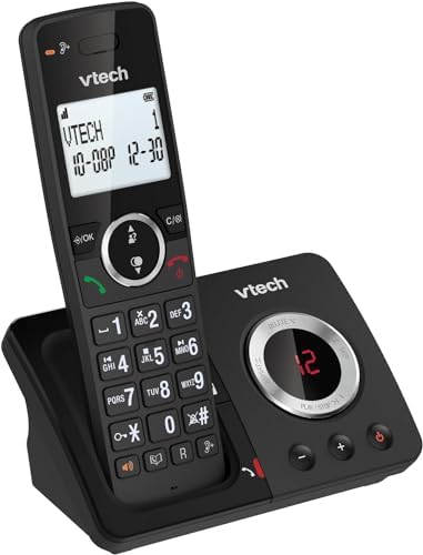 VTech Digital Cordless Phone ES2050, Simple Answering Machine, Blocker for Unwanted Calls