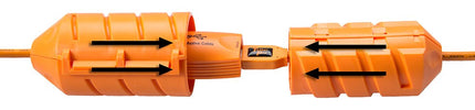Tether Tools Cable Holder Orange - Cable Management Cover - 12 cm Length - Modern Design - Weatherproof