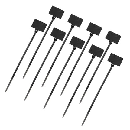 sourcing map Cable Label Markers, Nylon Cable Ties, 21.6 cm Writable Self-Locking Wire Labels, Cable Ties for Organization Marking, Black, 100 Pieces