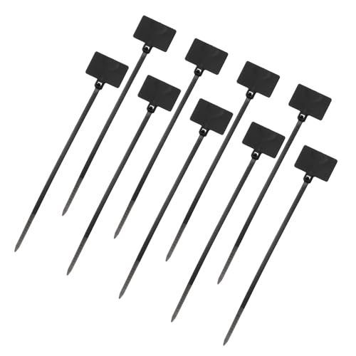 sourcing map Cable Label Markers, Nylon Cable Ties, 21.6 cm Writable Self-Locking Wire Labels, Cable Ties for Organization Marking, Black, 100 Pieces