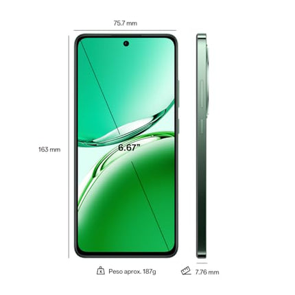 OPPO Reno 12FS 12+512GB 6.67" 5G must roheline ITA