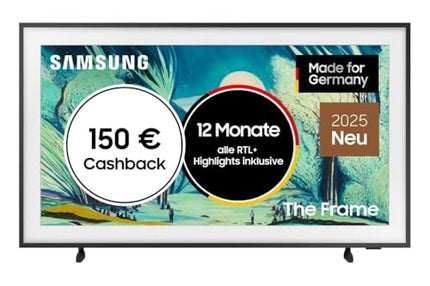 SAMSUNG The Frame LS03F 4K QLED 50-tolline (125 cm) UHD-teler, moodne raamidisain, NQ4 AI Gen2 protsessor, kunstirežiim, kunstipärane pildikvaliteet, One Connect kaabel, Samsung Vision AI nutiteler (2025)