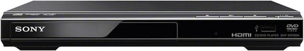 Sony DVP-SR760H DVD Player/CD Player (HDMI, 1080p Upscaling, USB Input, Xvid Playback, Dolby Digital) Black &amp; Amazon Basics - Braided HDMI Cable, 1.8 m