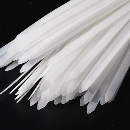 sourcing map 100pcs 700mm White Self-Locking Nylon Cable Ties Extra Long for Cable Management