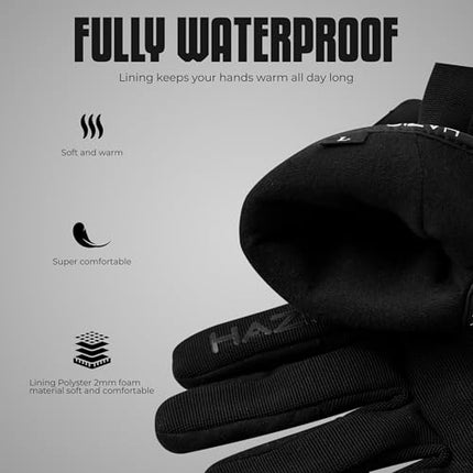 HAZIR Motorcycle Gloves for Men, Touchscreen Gloves on the Fingers, Motorcycle Gloves for Road Biking, Motocross, Climbing and More Outdoor Sports, Size XS