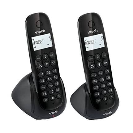 VTech CS1451 DECT Telephone Cordless 2 handsets with answering machine, hands-free function, call blocking, caller ID/call waiting function, backlit display, ECO mode Low radiation