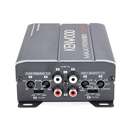 Kenwood KAC-M1814 4-kanaliline digitaalvõimendi, kompaktne, sillatav, maksimaalne võimsus 400 W