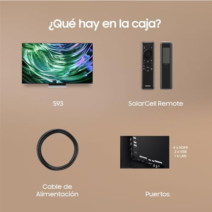 SAMSUNG 48S93D 4K OLED Smart TV 4K 2024 48S93D with more brightness and contrast, A cinema sound with Q-Symphony, the best Smart TV and wins all games with Motion Xcelerator 144Hz