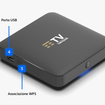 Tim Vision Box Technicolor Jade dekooder TIM Android TV 10 integreeritud DVB-T2 standardiga