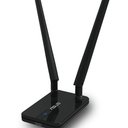 ASUS USB-AC58 Wireless-AC1300 kahesageduslik USB-adapter (USB 3.0, kaks eemaldatavat antenni, USB-pikenduskaabel, lihtne seadistamine WPS-nupu abil)
