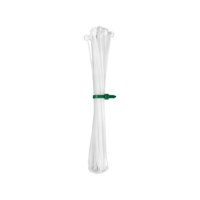 HPER cable ties white I 750 mm x 7.8 mm I 100 pieces I 15-30% more tensile strength/stability I certified premium quality