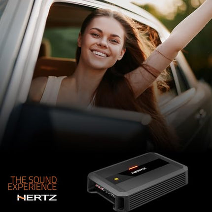 Hertz Dieci Power DP 4.300 – 4-kanaliline AB-klassi võimendi, mille RMS-võimsus on 4 × 105 W 2 Ω juures, Hi-Res Audio sertifikaat, reguleeritavad kõrg- ja madalpääsfiltrid (50–4000 Hz)