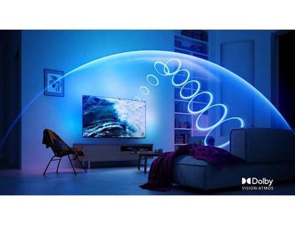 Philips Ambilight 43PUS8909 4K LED Smart TV - 43-inch display with pixel-precise Ultra HD Titan OS platform and Dolby Atmos sound. Works with Alexa and Google Assistant - Anthracite Gray